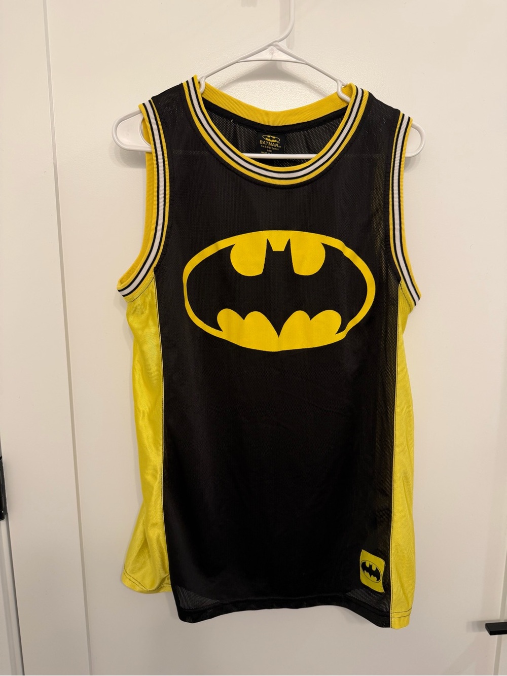 Batman Black and Yellow Mesh Tank for Kids